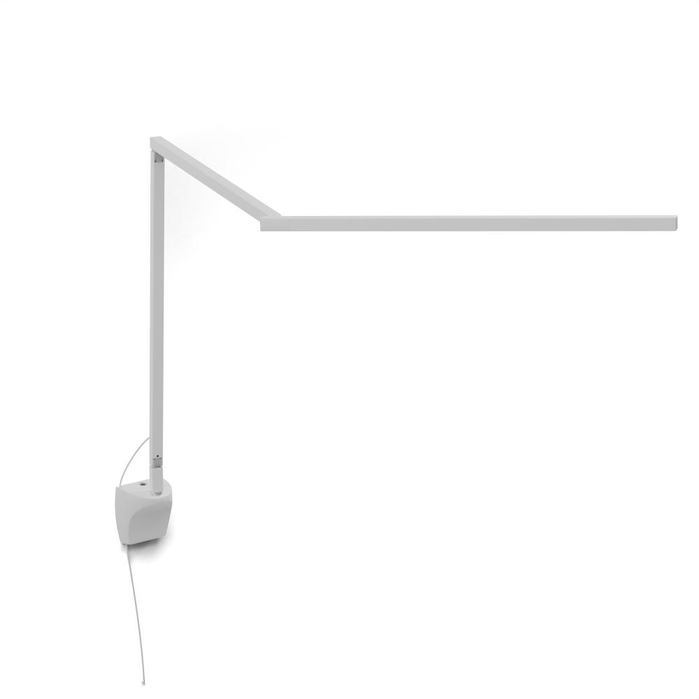 Koncept Lighting ZBD3000-D-MWT-STD-WAL Z-Bar LED Desk Lamp Gen 4 with (non-hardwired) wall mount (Daylight; Matte White)